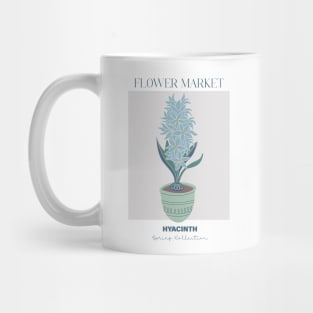 Botanical print with hyacinth Mug